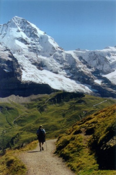 Swiss walk to Eiger